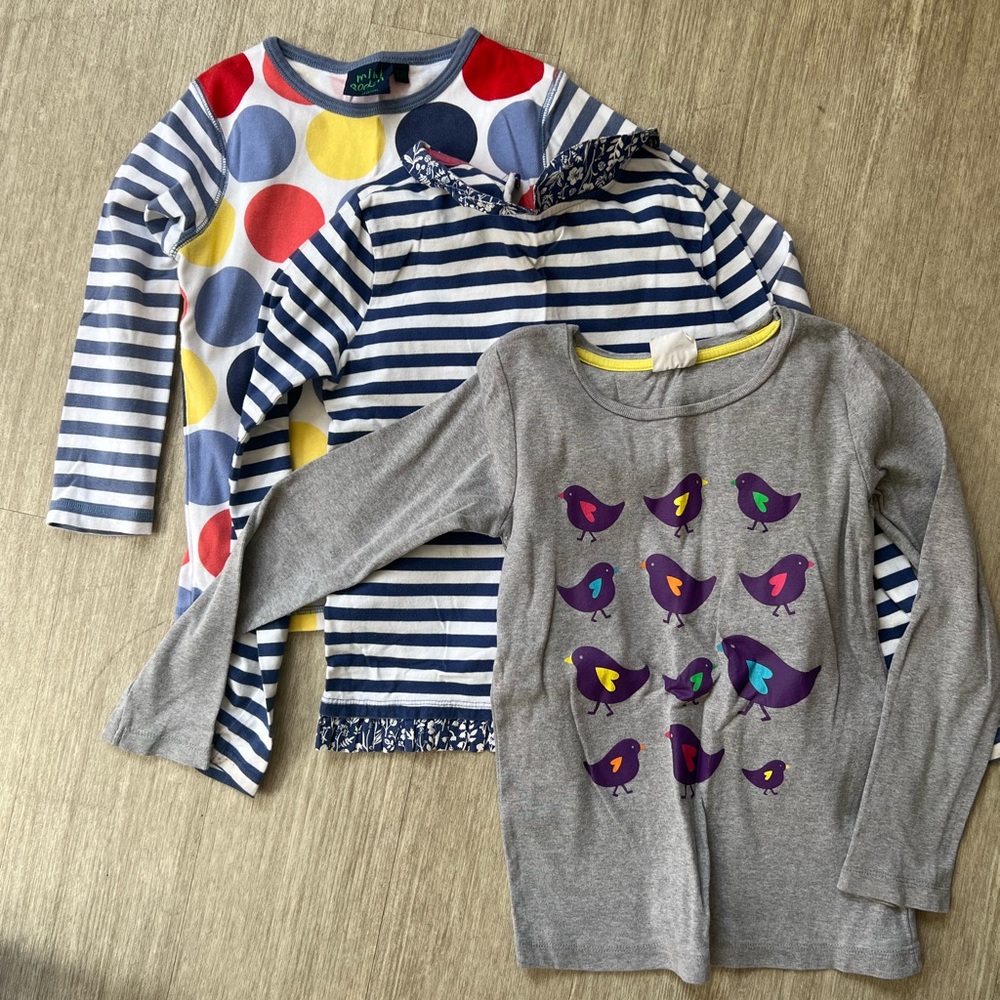 Colorful Kids Long Sleeve Tops Set